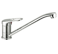 Смеситель для кухни Haiba, хром, длинный излив HB4837