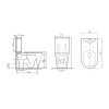 CF41363C Унитаз-компакт Comforty  тонкое сиденье дюропласт с микролифтом, универсальный выпуск
