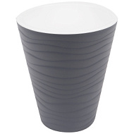 Горшок пластиковый ВАЛЕНСИЯ 2,8л антрацит