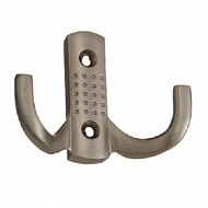 Крючок мебельный 2-рожковый 5534/641В (сатин матовый)