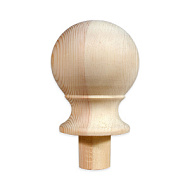 Шар для столба с ножкой 100 мм