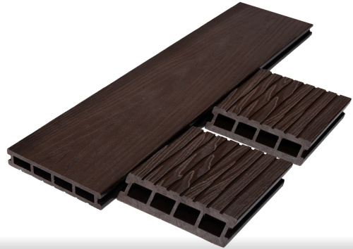 Террасная доска ДПК Premium 3D пустотелая, венге 3000мм