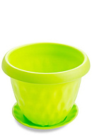 Горшок пластиковый Розетта зеленый 2,8 л