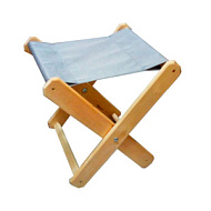 Табурет складной деревянный/тканевый складной, цвет микс, 37*35*36
