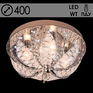 Люстра 55576/400 CR хром 4х40W E14 LED-WT ПДУ d400 h210, 24
