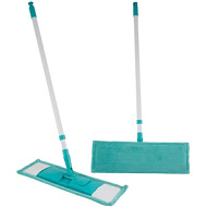 Швабра насадка микрофибра "Рыжий кот"14*44см, ручка тел.мет.120см,