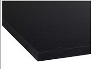 Столешница Hiekka черная, кварцевая, без кронштейна, 450*20*1000мм