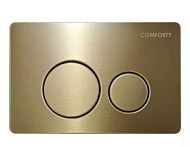 Двухрежимная панель Comforty  клавиша для инсталляции CF5097IG нерж сталь брашированное золото