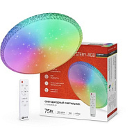 Светильник светодиодный COMFORT MYSTERY-RGB 75Вт 3000-6500К 6000лм 230В 495х85мм с пультом ДУ IN HOME