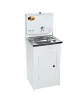 Умывальник дачный ЛЮКС, с подогревом, нержавеющая мойка, цвет белый, 17 л