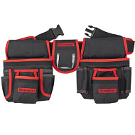 90240 Сумка - пояс MATRIX двойная , 20 карманов, держатель для молотка