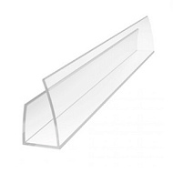 Профиль   торцевой П 4 мм, L 2,1 м прозрачный