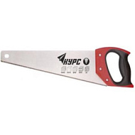40370 Ножовка по дереву, мелкий каленый зуб 12 ТPI, 3D заточка, пласт.прорезиненная ручка, 350 мм