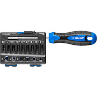 25216 Набор ЗУБР Профессионал-Б16 : отвертка-битодержатель с насадками 16 шт