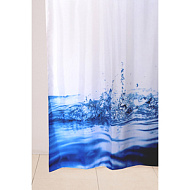 Штора для ванной Delphinium  WS-817, капля, 1,8*1,8м