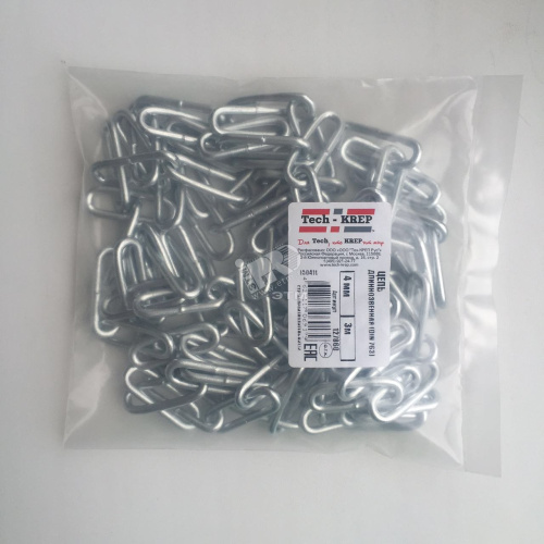 Цепь сварная DIN766 М5 короткозвенная упак. 5м 1шт/пакет