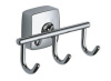 Крючок для ванной Fixen Kvadro, хром, тройной FX-61305C