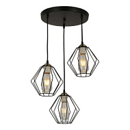 Подвесная люстра IMEX Черный 3*60W*E27 9кв.м