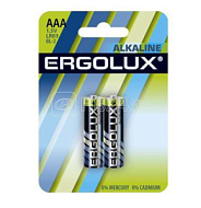 Элемент питания алкалиновый ААА/LR03 BL-2 1.5В Alkaline (блист.2шт) Ergolux 11743