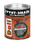 Грунт-эмаль по ржавчине DALI  молотковая, 0.75л, серый