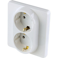 1445249 Розетка Inspiria 16А 250В 2х2P+E немецк. стандарт бел. Leg 673750