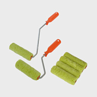 Набор "Бравый прораб" 2 ручки+6 роликов полиакрил 100мм