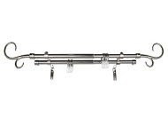 Карниз Телескопический MAGELLAN двухрядный наконечник Лоза нержавеющая сталь 160-300см