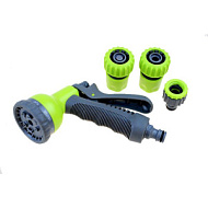 НАБОР ДУШ-ПИСТОЛЕТ 8-ти функциями с фиксатором с 3 концами 3/4 'Урожайная сотка' прорезин (YM7502)