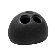 106133 Стакан для зубных щеток Delphinium Темный камень, полирезина