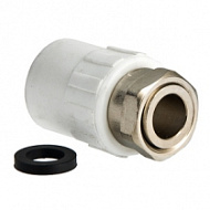 Муфта с накидной гайкой ПП D20-1/2"