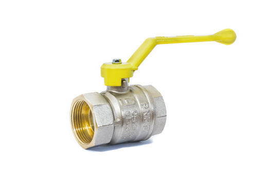 Кран шаровой газ DN20 Ру40 ВР/ВР рычаг латунь 3/4