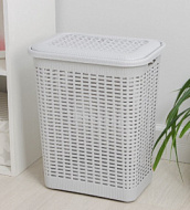 1146505 Корзина для белья с крышкой 30 л, 37×26×46,5 см, цвет МИКС