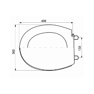 Сиденье Sanita для унитаза Формат, Эталон, полипропилен