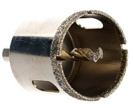 726403 Сверло алмазное по керамограниту, 40 х 67 мм, 3-гранный хвостовик// Matrix