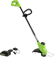 Триммер аккумуляторный GREENWORKS  24 V, 25 см,  с АКБ 2АЧ и ЗУ арт. 2107207