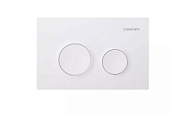 CF3BT7912WH Кнопка для инсталляций Comforty с рамкой двухрежимная панель смыва, белая матовая