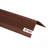 Угол ПВХ 30мм*30мм*2700мм орех темный текстурированный (25шт)