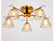 Люстра MWLIGHT бронза-черный 5*40W*E27 10кв.м