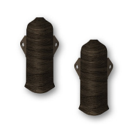 408 Угол наружный Лексида 80мм с крепежом Дуб черненый (2шт/блистер)