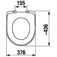 Сиденье для унитаза Комфорт Люкс, пластиковое, микс БАНТИК