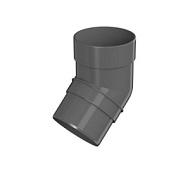 Колено трубы 135 гр Технониколь Оптима ПВХ серый /60/