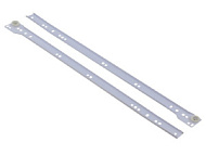 Направляющие роликовые `SANBERG` 300 мм (бел) толщ 1,0 мм