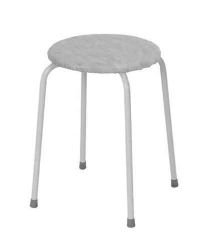 Табурет круглый "Пенёк легкий" 180, цвет сиденья серый