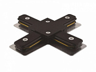 Коннектор X-образный JazzWay PTR CX-BL накладной/подвесной шинопровод черн.