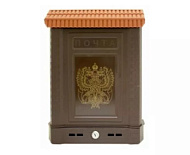 Ящик почтовый ПРЕМИУМ внешний (с замком) корич. (двухглавый орел) (10) (449354)