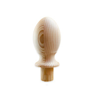 Шар для столба с ножкой овал 80 мм