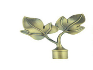 Наконечник "ЛЕВША ЛИСТОК" золото глянец d 16 мм (2 шт)