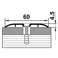 Профиль стыкоперекрывающий ПС 07-1.1350.084, дуб универсальный