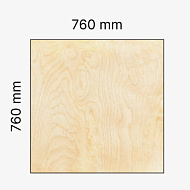 Фанера 760*760*10мм 4/4