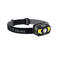 1412815 Фонарь налобный 3Вт ХРЕ LED 2х2Вт СОВ красн. светодиод КОСМОС KocHuntHelper5W